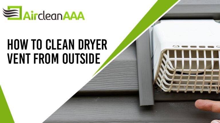 how to clean the dryer vent from outside